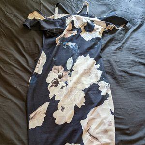 Floral cross-strap dress